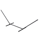 Supporto Struttura Portante per Amaca Max 150 Kg in Metallo Nero 360x92x115 cm 