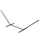 Supporto Struttura Portante per Amaca Max 150 Kg in Metallo Nero 360x92x115 cm 