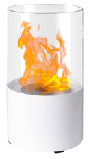 Camino a Bioetanolo da Tavolo Ø17x30cm Qlima FFB017 Bianco