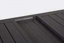 Tavolo da Giardino Allungabile 160/240x90x75 cm in Alluminio Hilde Antracite