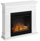 Camino Elettrico da Pavimento Effetto Fiamma 1500W Tagu Larsen Bianco