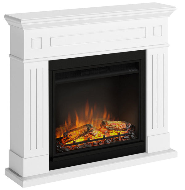 Camino Elettrico da Pavimento Effetto Fiamma 1500W Tagu Larsen Bianco online