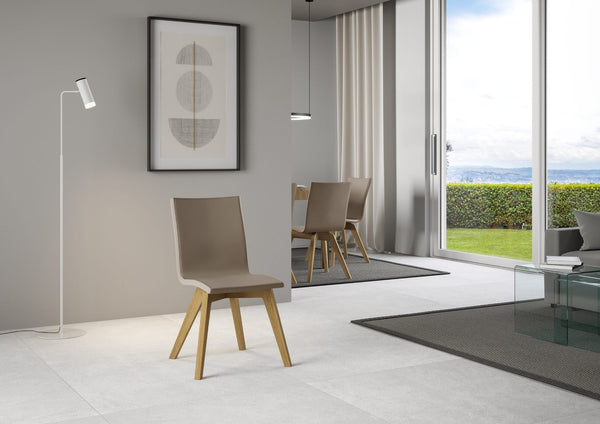 online Sedia 52x52x87 cm Trudy gambe quercia in Similpelle Tortora