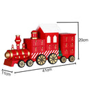 Calendario dell'Avvento Trenino di Natale 41x20x11 cm con 24 Cassetti in Legno Multicolore      