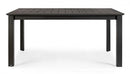 Tavolo Allungabile Konnor 160-240x100 cm Antracite in Alluminio