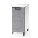 Base cucina con anta 30x50x85H cm cemento
