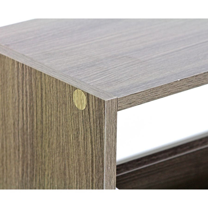 Scarpiera 2 ante 63x80x24 cm in Legno Melaminico Rovere 