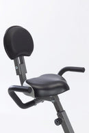 Cyclette Pieghevole Magnetica con Sedile e Scrivania 100Kg Max 8 Livelli Accesso Basso Toorx BRX-Office Compact