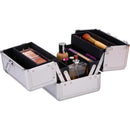 Valigetta per Estetista 18x15x15 cm Case Portatrucchi Make UP in Alluminio