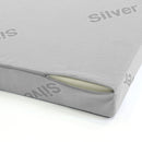 Topper Memory Sfoderabile Fodera Silver con Elastici in Poliestere e Fibra Bianco Varie Misure