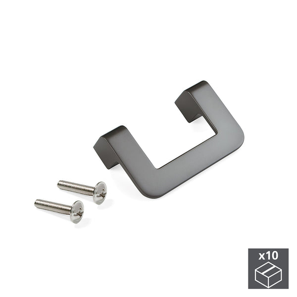 acquista Maniglie per Mobile Interasse 64 mm Zama Colore Titanio 10 Pezzi Emuca