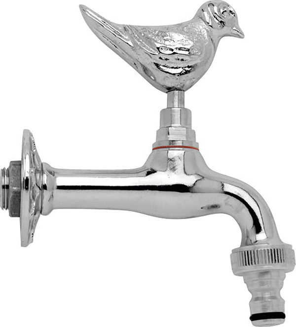 Rubinetto per Fontana da Giardino in Ottone Cromato con Attacco Rapido Morelli Passero sconto