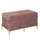 Panca Contenitore 78x40xh45 cm in Tessuto Velluto Rosa