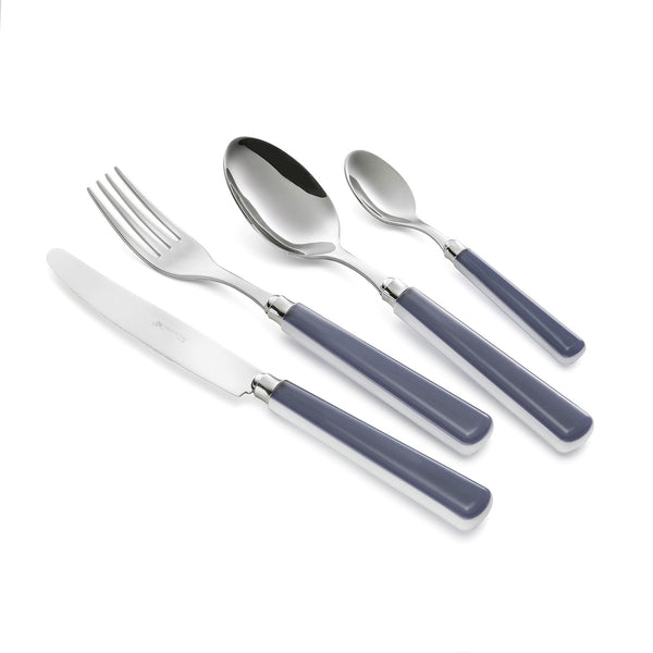 sconto Servizio Set di Posate 24 pezzi in Acciaio Inox Eme Candy Grigio 432