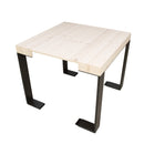 Consolle Allungabile da Esterno in Legno e Ferro H77x40x90/300cm Orchidea Abete Classica