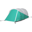 Tenda da Campeggio 2-4 Posti Impermeabile a Tunnel con Borsa di Trasporto 460x260x190 cm in Poliestere Verde