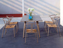 Tavolo da Giardino 160x90x74 cm in Alluminio Vorghini Trapani Tortora