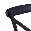 Sedia da Giardino in Plastica Cross Nero