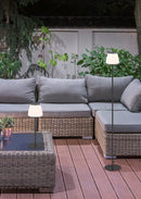 Piantana da Esterno a LED in Plastica Antracite