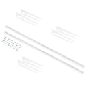 Kit per Fissaggio Mensole 230 mm in Acciaio Emuca Bianco