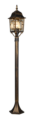 Lampada Palo da Esterno Attacco E27 in Alluminio Ruggine 