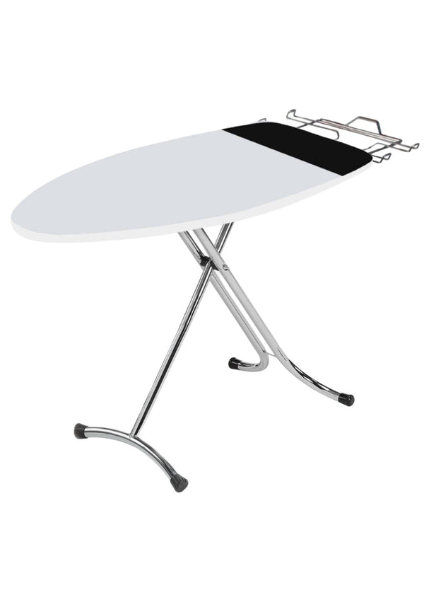 prezzo Asse da Stiro Elegant Plus 125x46cm Salvaspazio Area Ignifuga con Copriasse Gambe Triple In Acciaio