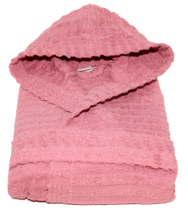 online Accappatoio in Spugna 100% Cotone Sally Horizon Rosa Antico