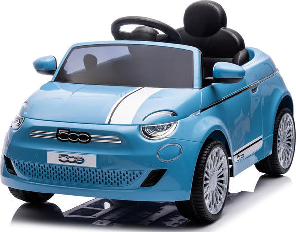 online Macchina Elettrica per Bambini Licenza Fiat 500 12V con Telecomando Azzurro