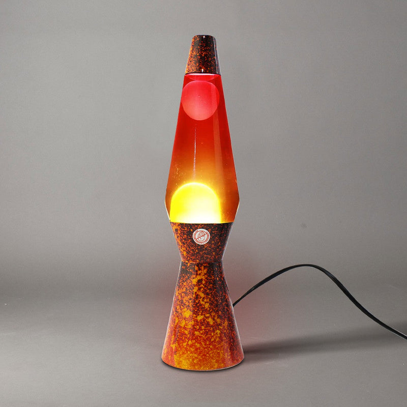 Lampada Lava Lamp 40cm Base Fantasia Volcano e Magma Rosso