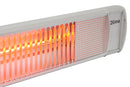 Stufa Elettrica da Parete per Esterno 2000W Qlima PEW3020 Silver
