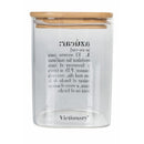 Set 3 Barattoli Sale Zucchero e Caffè 1 Litro in Vetro VdE Tivoli 1996 Spagnolo Trasparente