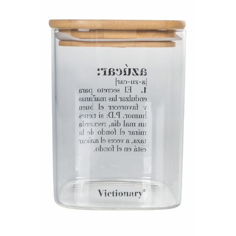 Set 3 Barattoli Sale Zucchero e Caffè 1 Litro in Vetro VdE Tivoli 1996 Spagnolo Trasparente