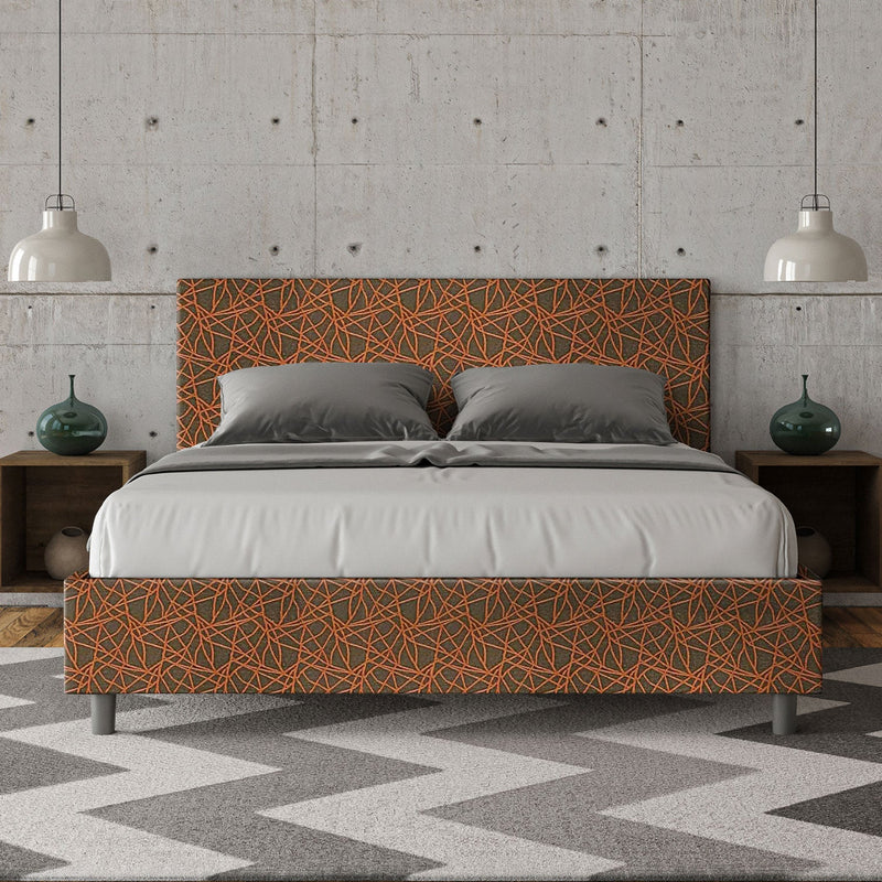 Letto Matrimoniale Adele Era 04 Arancione Varie Misure