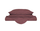 Copripiumino con Sacco e Federe Linea Water Washed Rosso Corallo