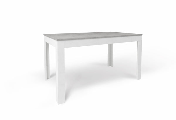 Tavolo Allungabile 140/00x80x75 cm Cemento e Ossido Bianco online