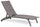 Lettino Prendisole da Giardino 61x192x96 cm con Ruote in Alluminio Tortora