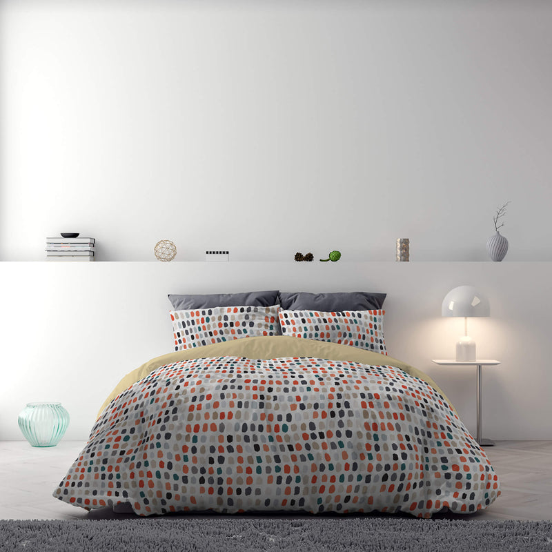 Copripiumino Double Face con Federe Stampato Sketch Varie Misure