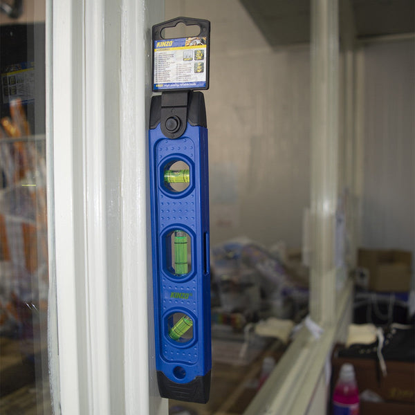 sconto Mini Livella a bolle 23 cm con base magnetica 3 posizioni