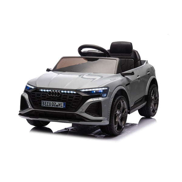acquista Macchina Elettrica per Bambini 12V Licenza Ufficiale Audi SQ8 E-Tron con Telecomando e Sedile Pelle Grigio