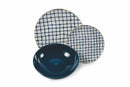 Servizio Piatti 18 Pezzi in Porcellana e Gres Multicolor Villa d'Este Home Tivoli Masai Blue