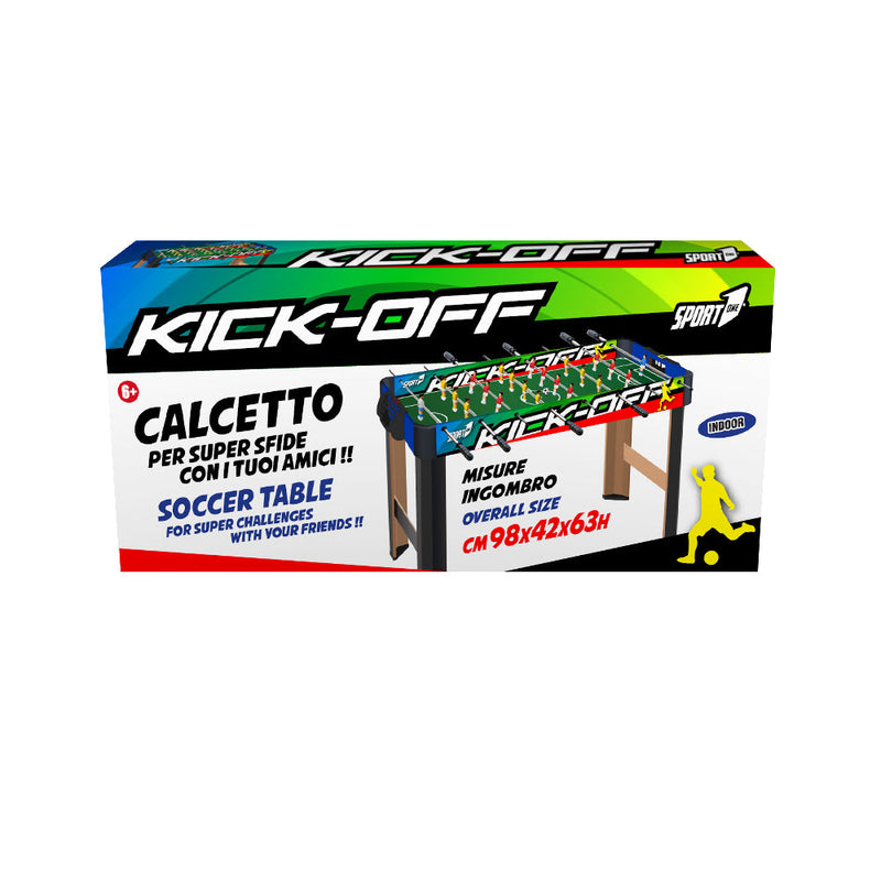 Calciobalilla con Aste Passanti 98x42x63 cm in Mdf 