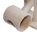 Struttura Gioco per Gatti Tiragraffi Beige 67x30x26 cm 