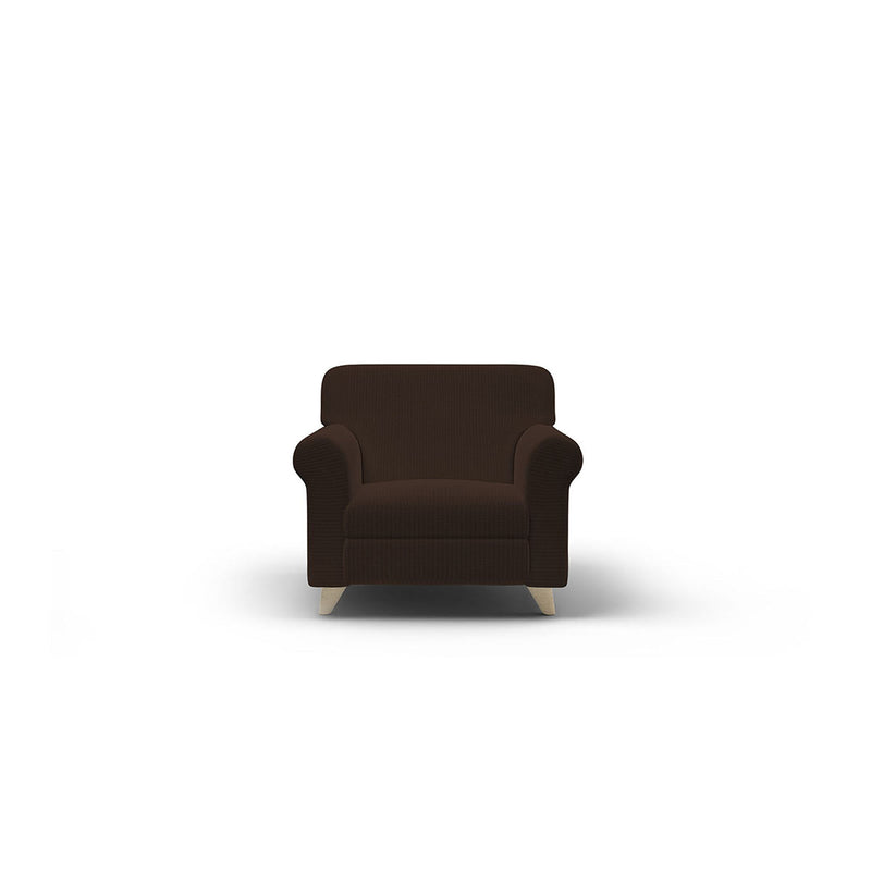 Copridivano Elasticizzato in Poliestere Iris Marrone Varie Misure