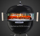 Kit Pizza per Barbecue a Carbone Ø57 cm in Acciaio Vannini Kettle Pizza Deluxe