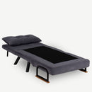 Poltrona letto pieghevole 60x78x78 cm Sando grigio