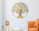 Pannello Albero della Vita Oro Glam Ø70x1,8 cm in Ferro Oro