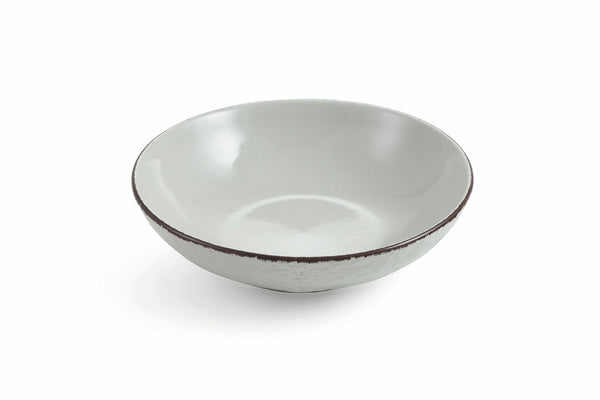 Set 6 Piatti Fondi Ø20x5 cm in Gres Villa d'Este Home Tivoli Canapa Grigio Chiaro sconto