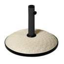 Base per Ombrellone da Giardino 25Kg 50cm in Cemento Intreccio Beige