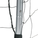 Porta da Calcio con Viti e Picchetti inclusi 240x85x160 cm in PE e Metallo Grigio
