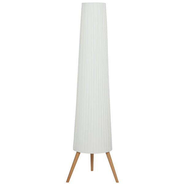 prezzo Lampada da Terra Treppiede 46x46x153 cm con Interruttore a Pedale e Luminosità Regolabile Bianco